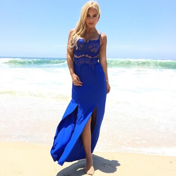 NWT Dainty Hooligan Lacey Dreams Maxi Dress - Picture 1 of 5